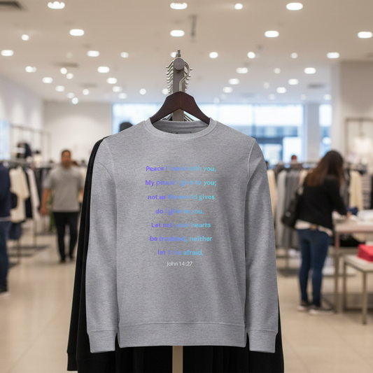 God Speaks - "My Peace" Unisex Organic Sweatshirt