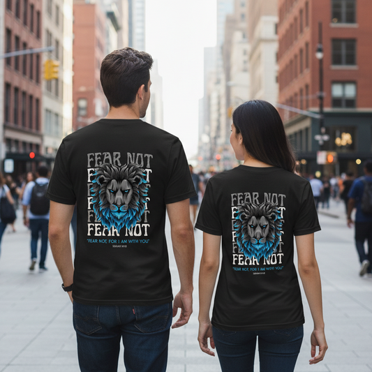 God Speaks - "Fear Not" - Unisex Performance T-shirt (Back)