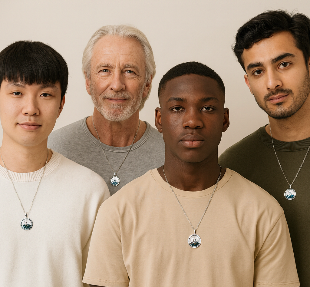 Silver Mustard Seed Pendant Necklace