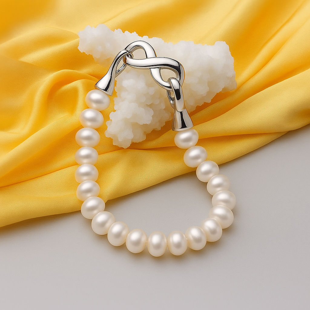 925 Sterling Silver Pearl Bracelets