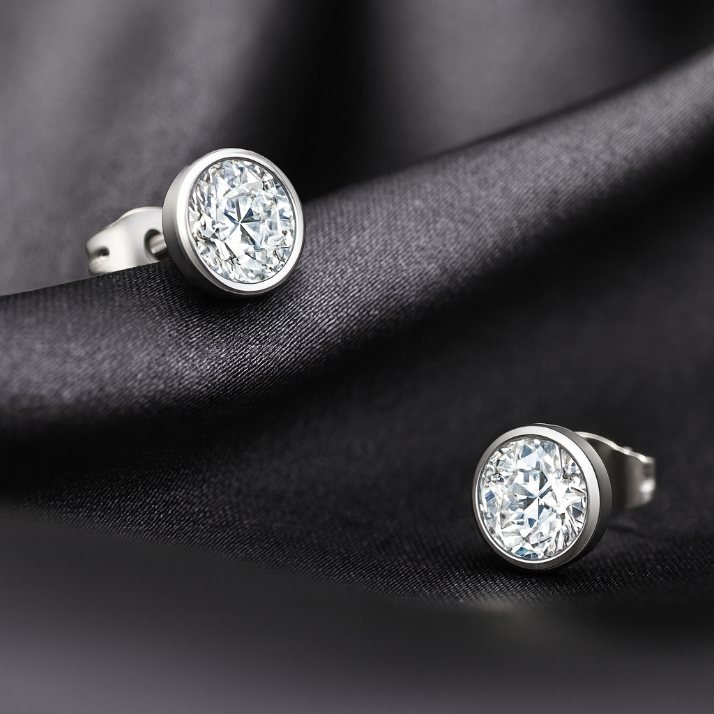 Bling Stud Earrings for Women and Men