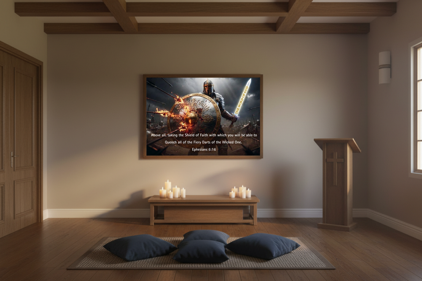 Ephesians 6:16 “Shield of Faith” Poster