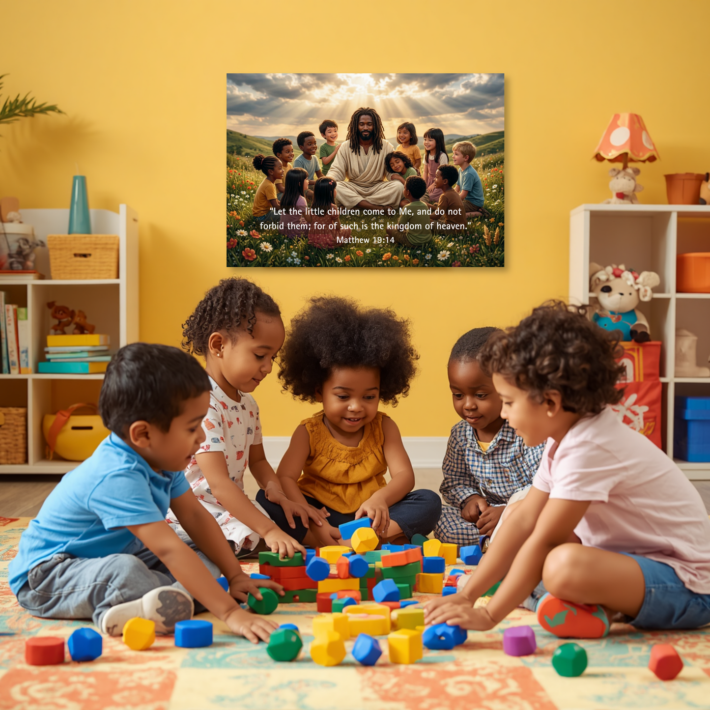 Jesus & Children - Poster