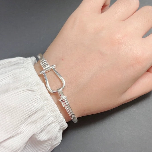 925 Sterling Silver Bracelet w/Horseshoe Design