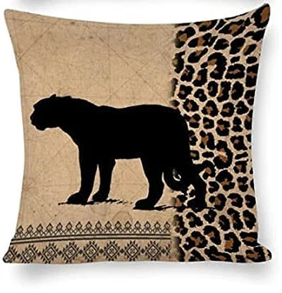 African Animal Outdoor Decorative Pillowcase Set for Living Room Sofa