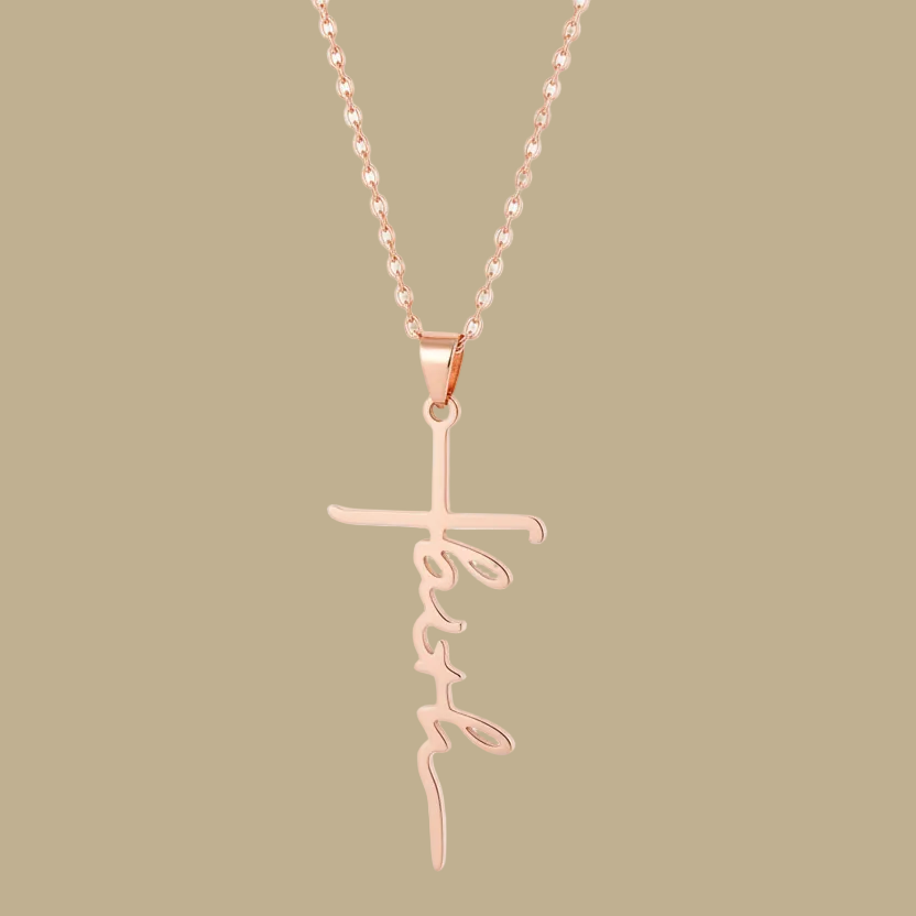 Faith Cross Pendant Necklace for Women & Men