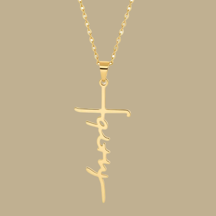 Faith Cross Pendant Necklace for Women & Men