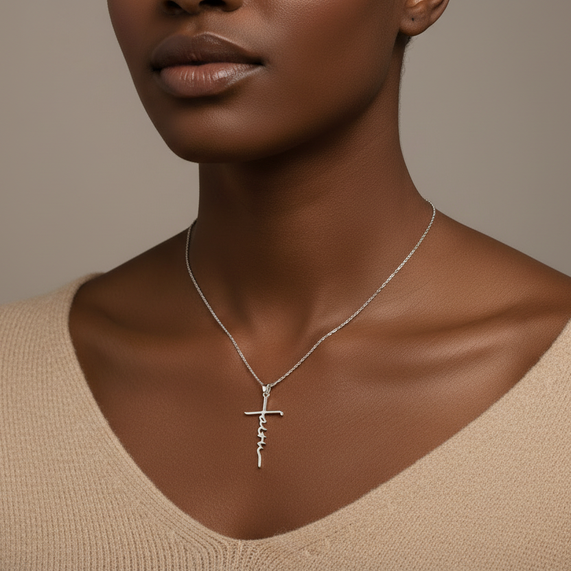 Faith Cross Pendant Necklace for Women & Men