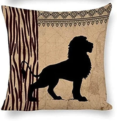 African Animal Outdoor Decorative Pillowcase Set for Living Room Sofa