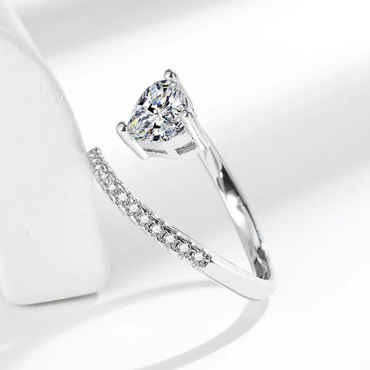 925 Sterling Silver Zircon Ring