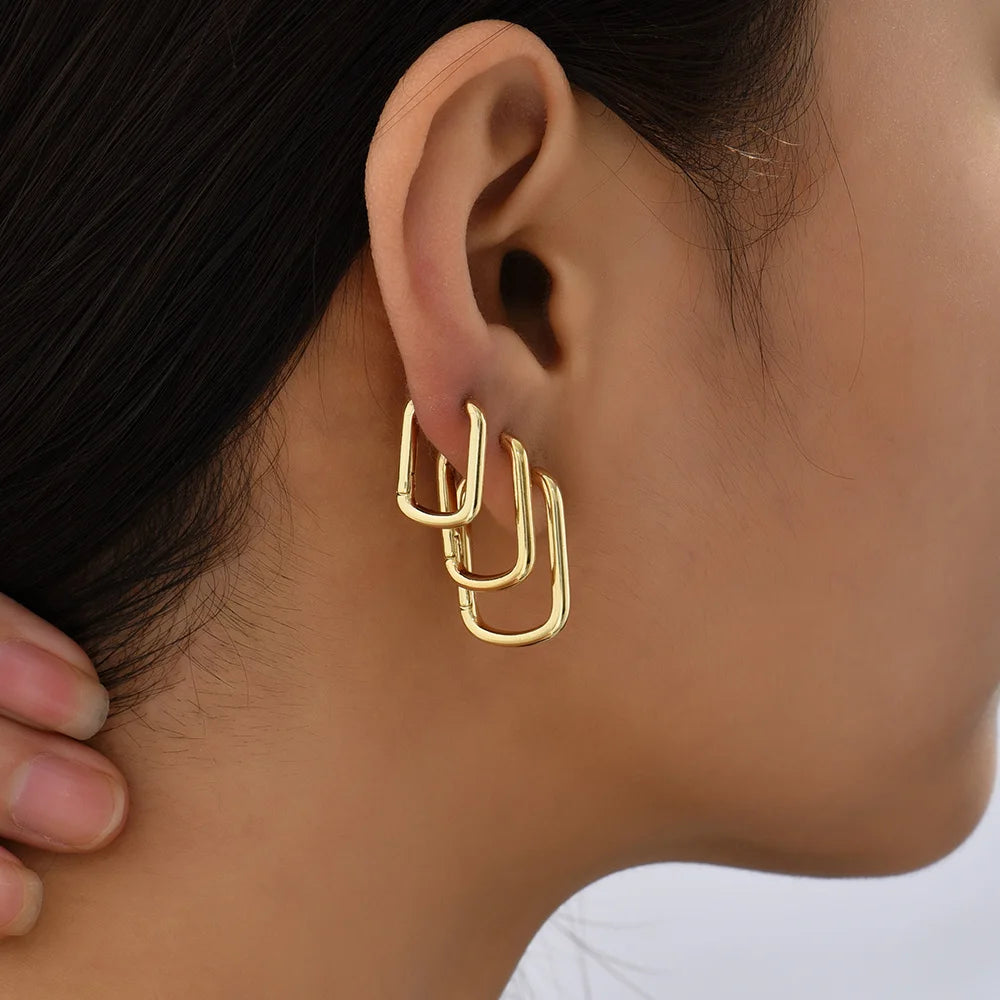 Variety of Gold Hoop Earrings - 12/14/16mm