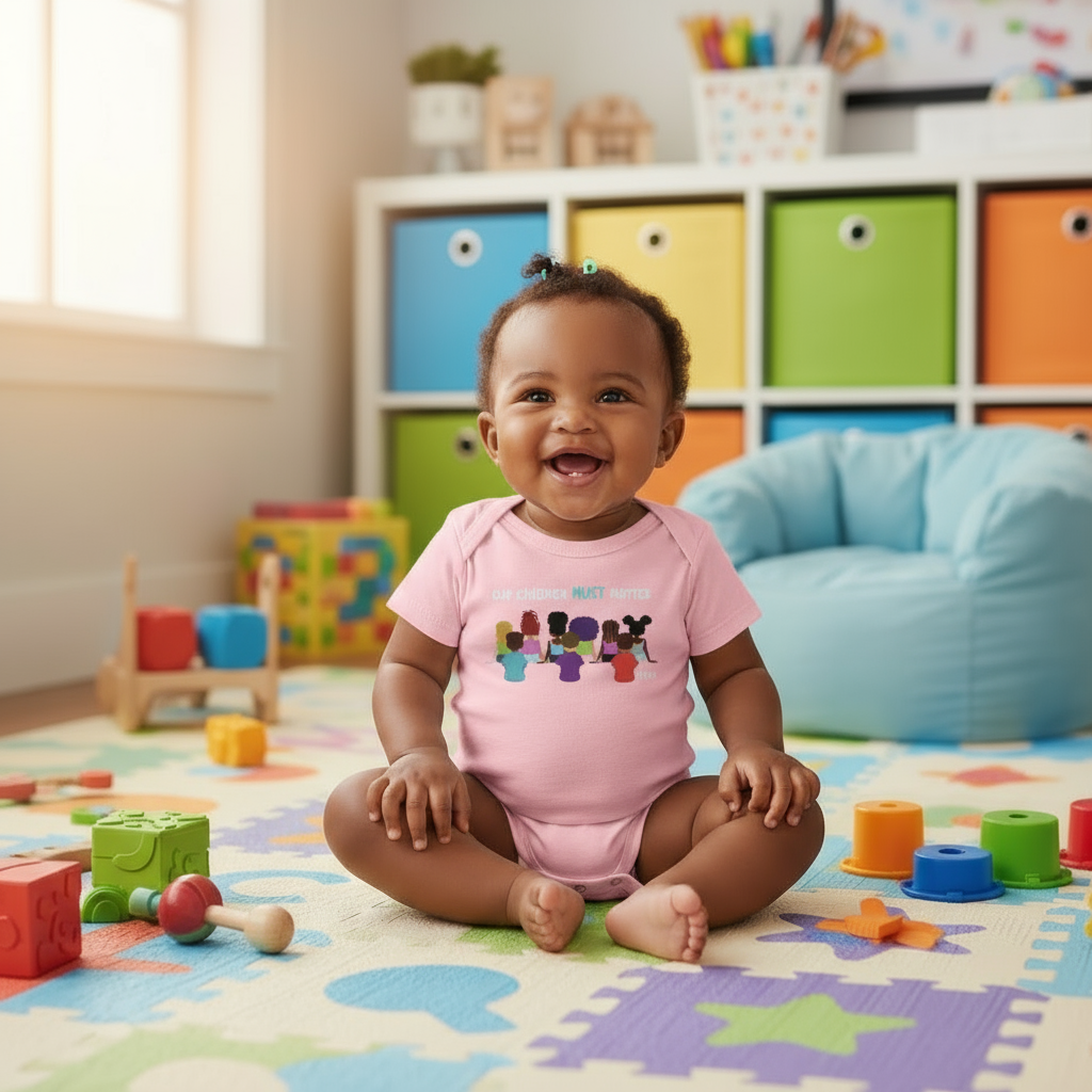 "Our Children Must Matter" - Baby Short Sleeve Onesie