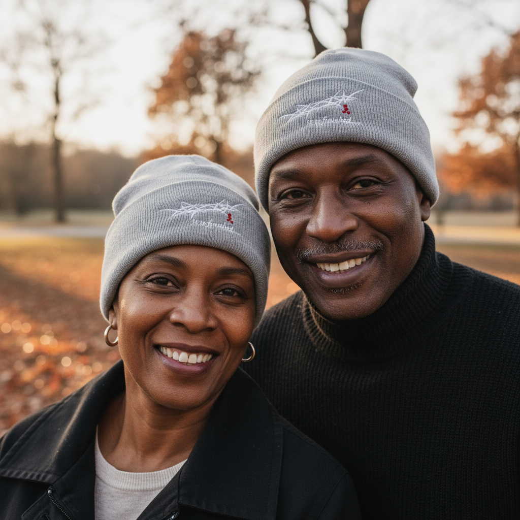"It is Finished" King's Crown - Embroidered Cuffed Beanie