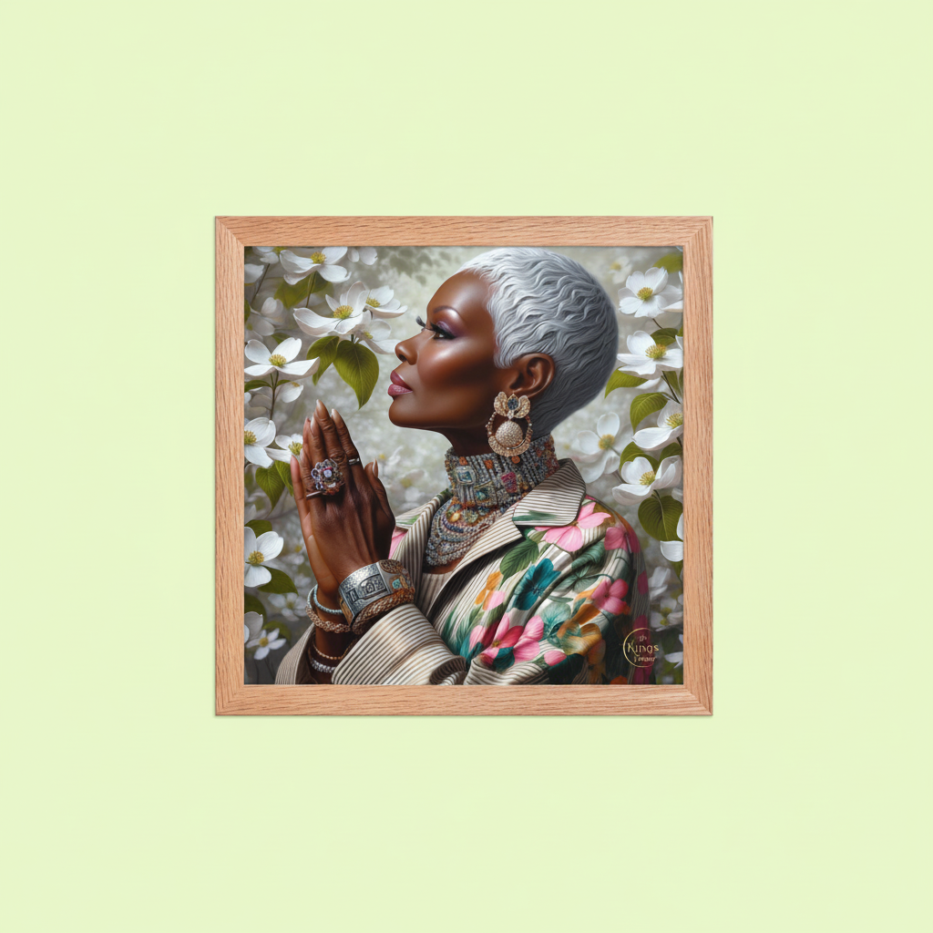 Praying Woman Framed Poster