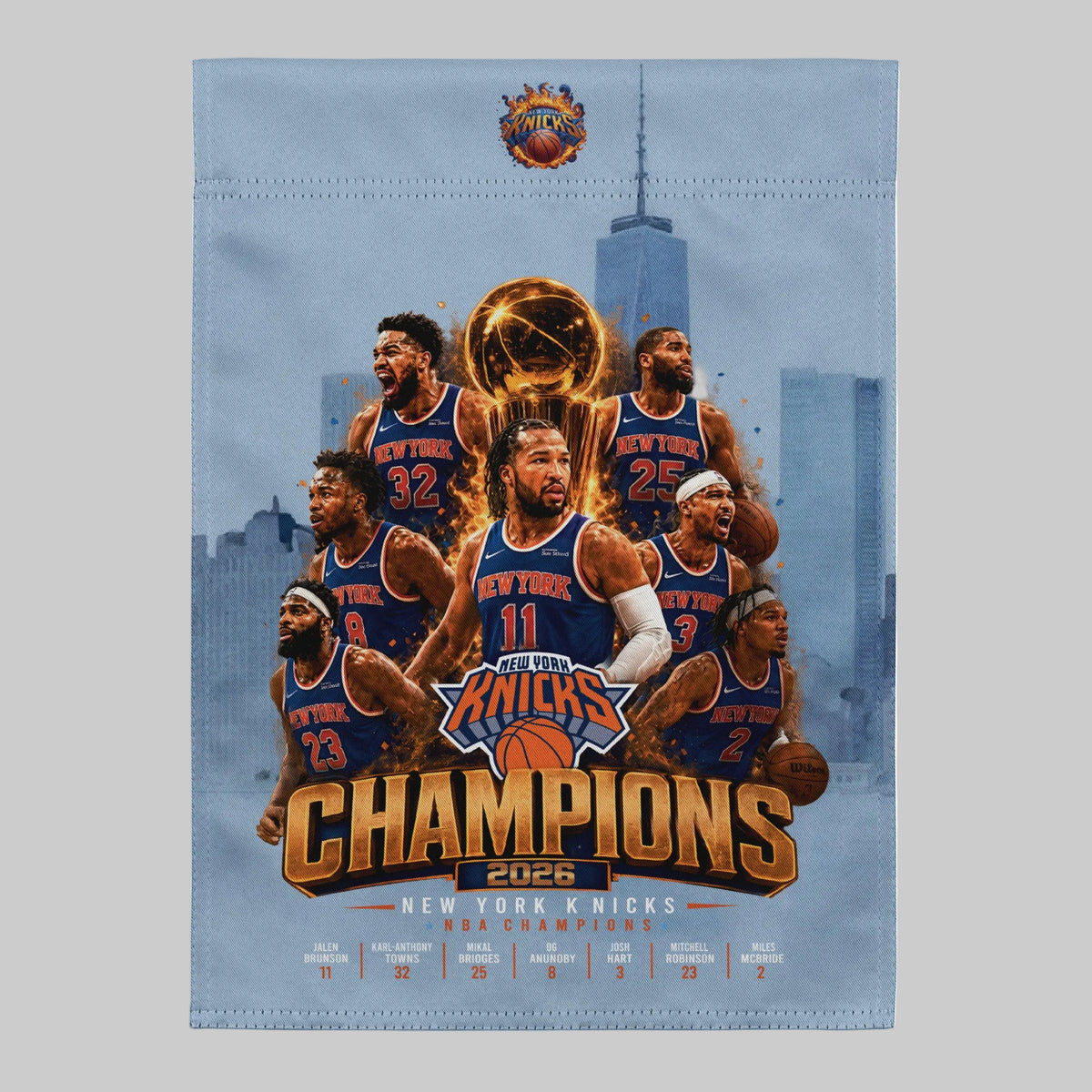 "Knicks" - 2 Sided Garden flag