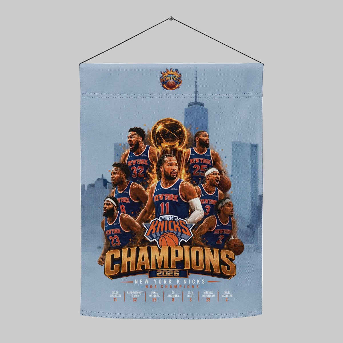 "Knicks" - 2 Sided Garden flag