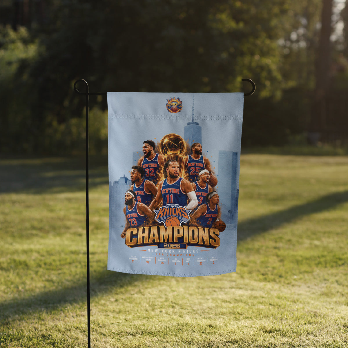 "Knicks" - 2 Sided Garden flag