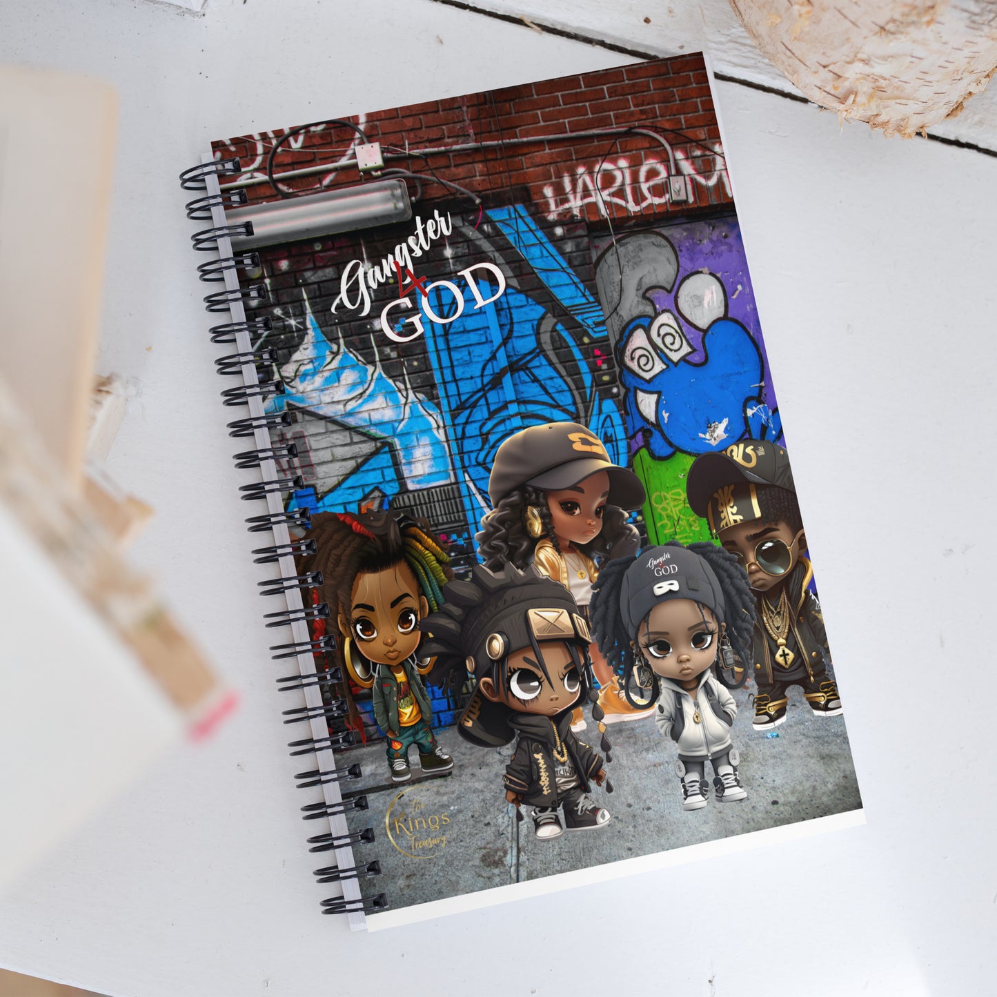 Gangster "4" God - Spiral Notebook