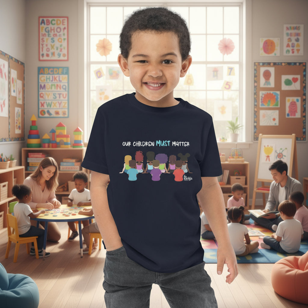 "Our Children Must Matter" - Toddler Jersey T-shirt