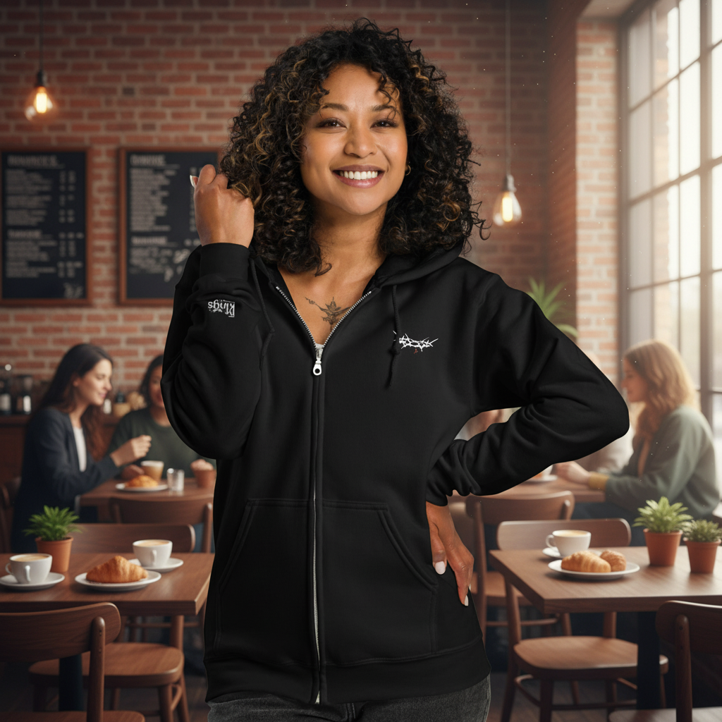 "King's Crown" - Unisex Zip Hoodie