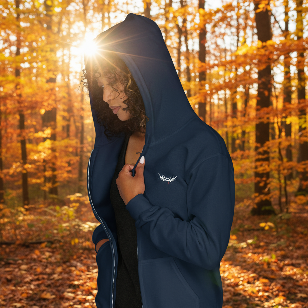 "King's Crown" - Unisex Zip Hoodie