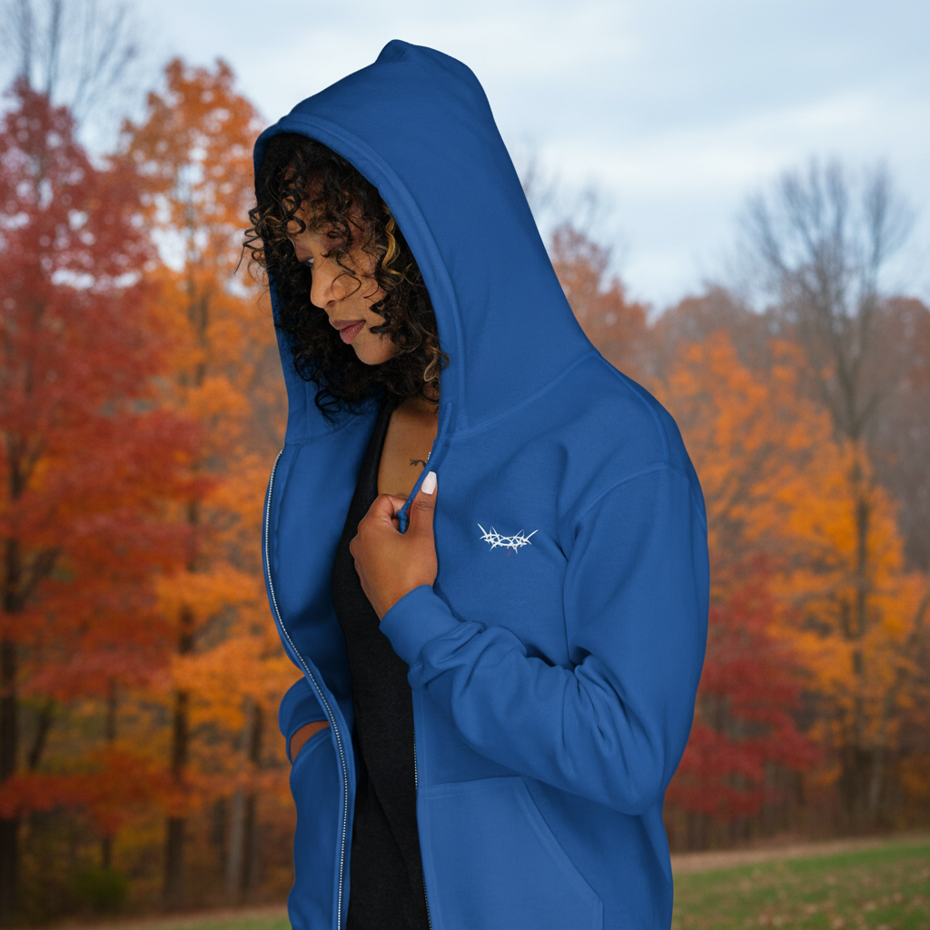 "King's Crown" - Unisex Zip Hoodie