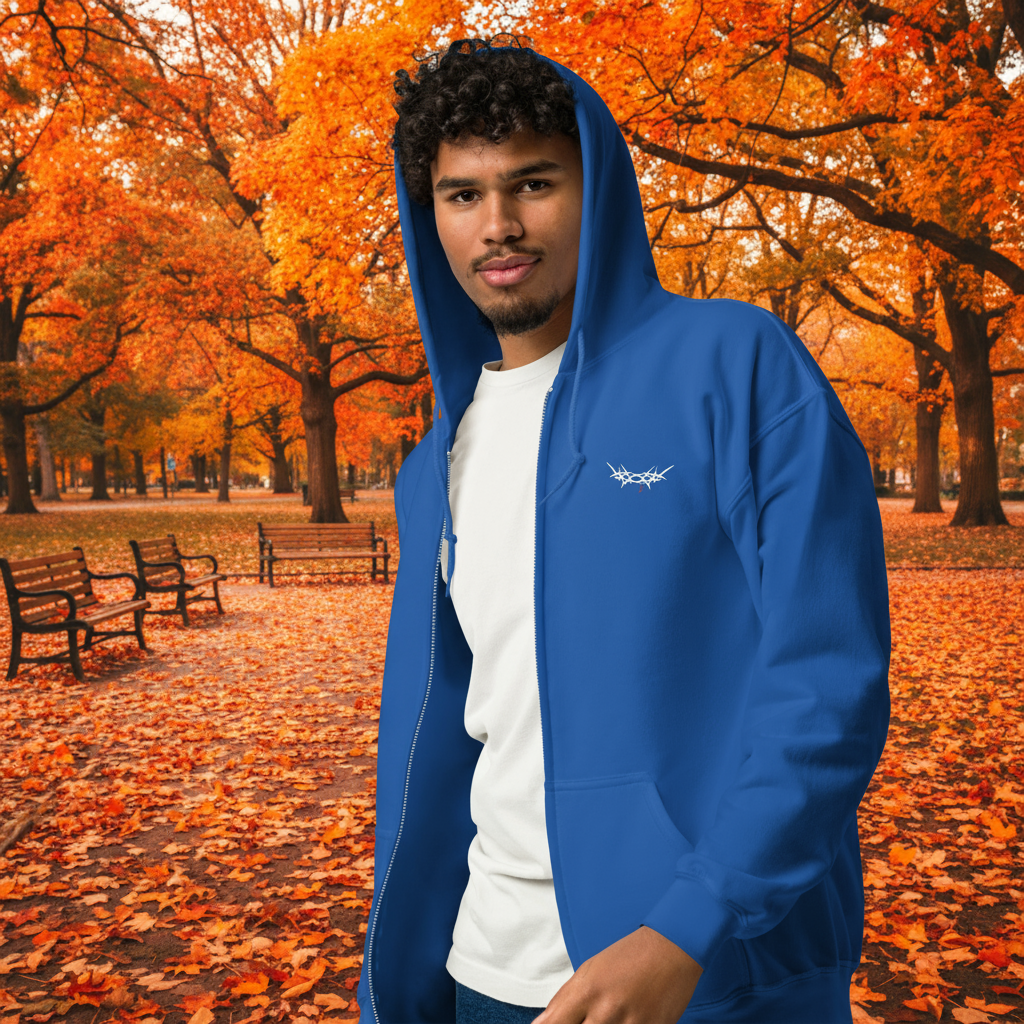 "King's Crown" - Unisex Zip Hoodie