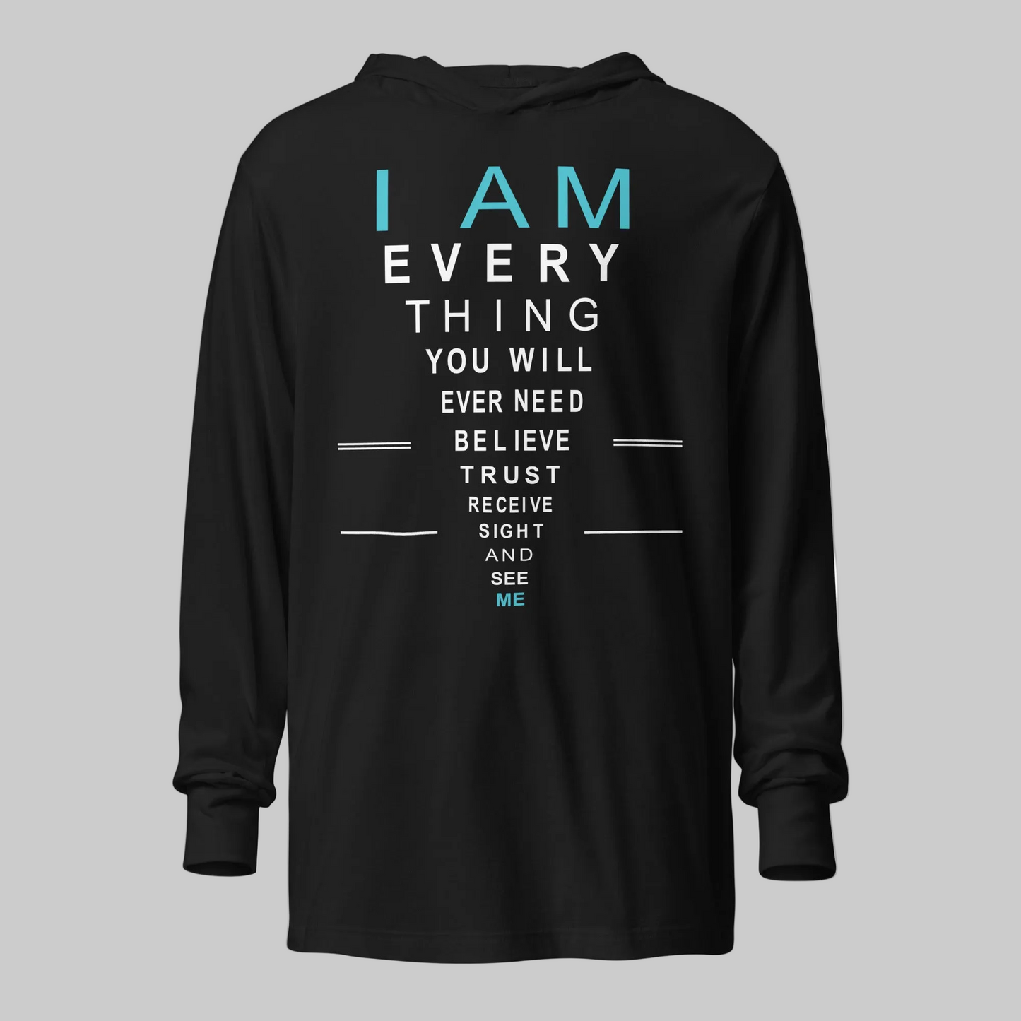 "Spiritual Sight" - Unisex Hooded Long Sleeve Tee