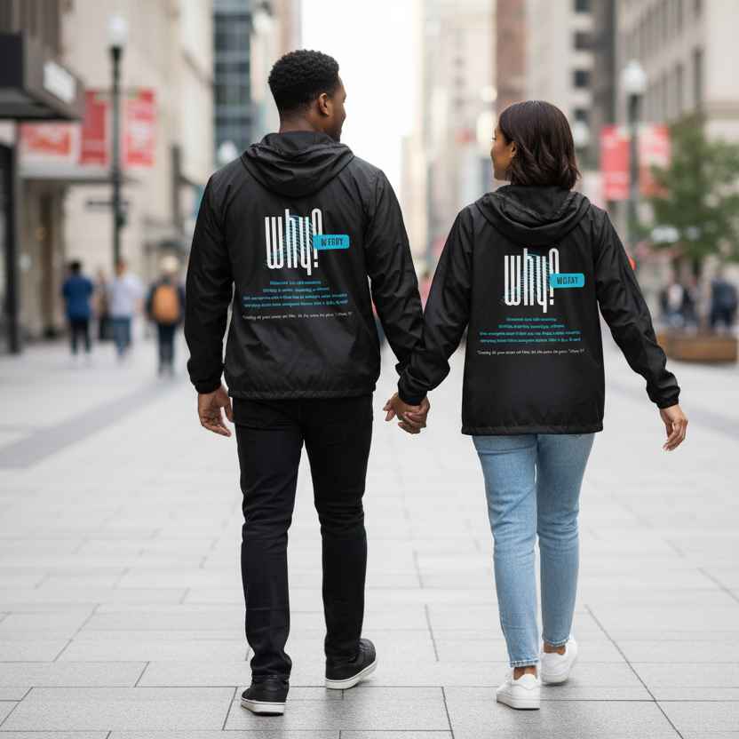 "Why Worry?" - Unisex Lightweight Windbreaker