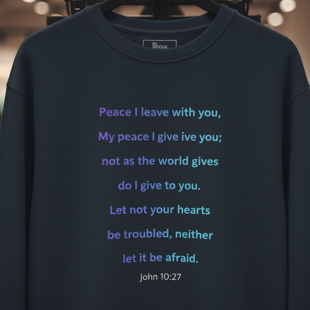 God Speak's - "My Peace" Unisex Organic Sweatshirt