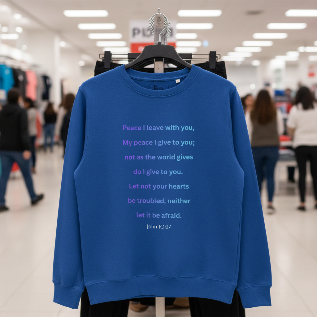 God Speak's - "My Peace" Unisex Organic Sweatshirt