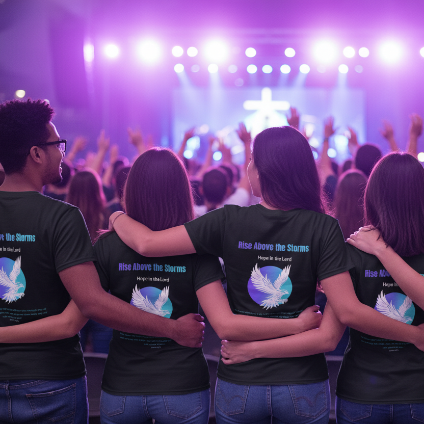 God Speak's - "Soar" - Unisex performance T-Shirt (Back)