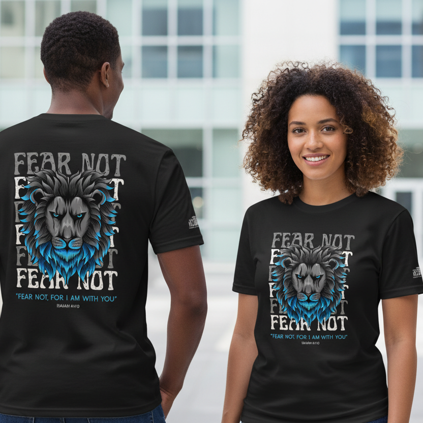 God Speak's - "Fear Not" - Unisex Performance T-shirt (Front)