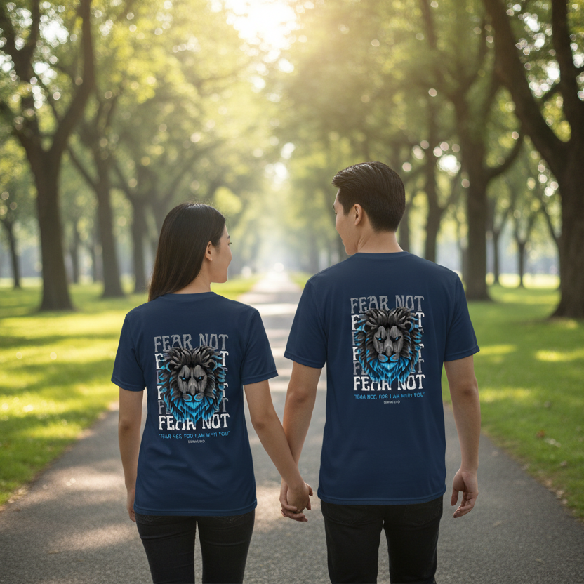 God Speak's - "Fear Not" - Unisex Performance T-shirt (Back)