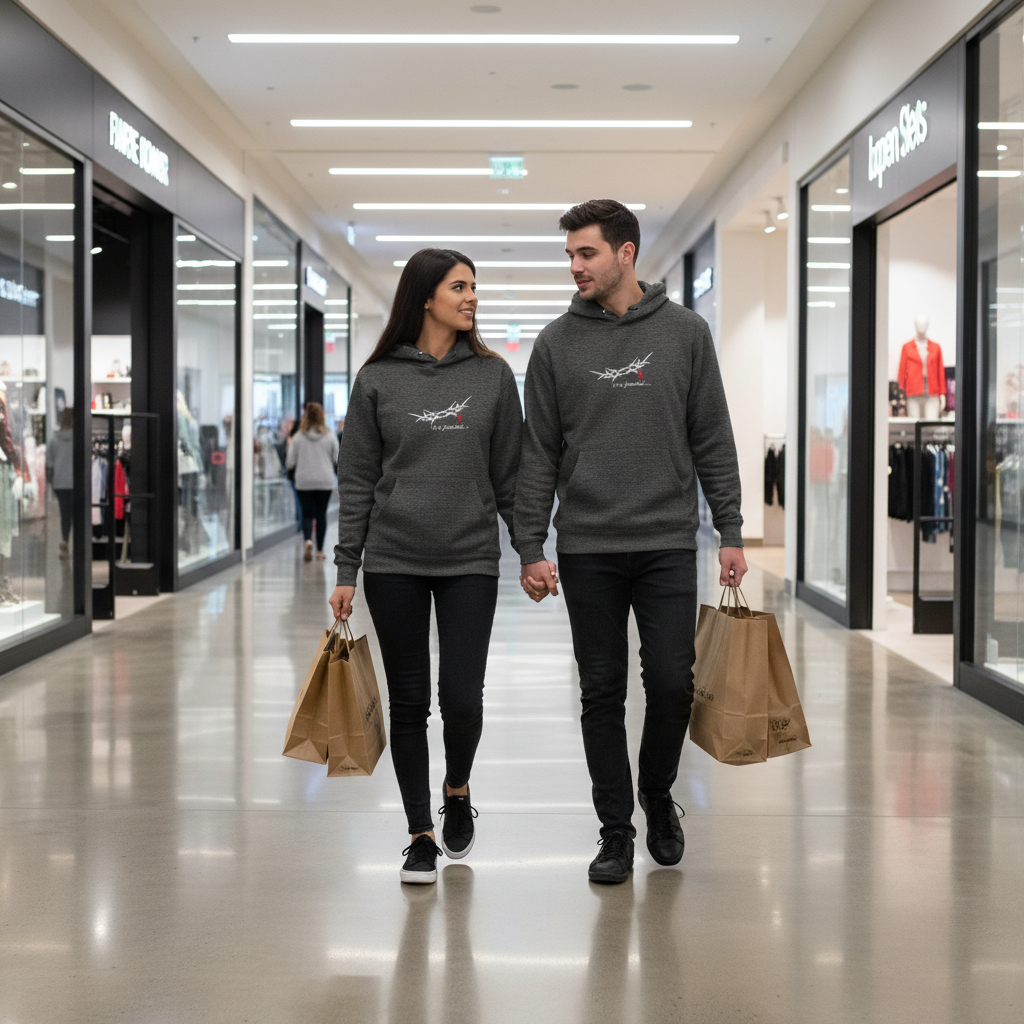 "It is Finished" King's Crown - Embroidered Unisex Hoodie