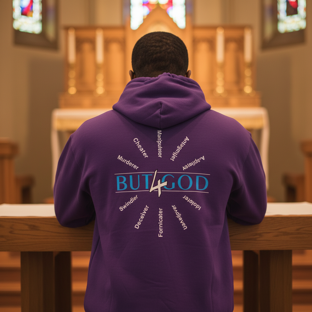 But "4" God - Unisex Hoodie (Back)