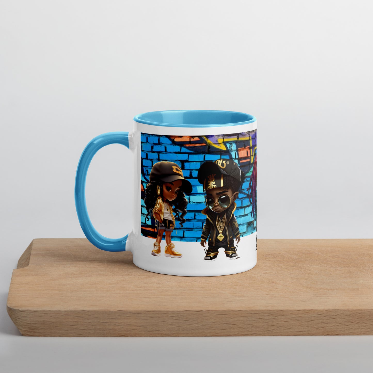 Gangster "4" God - Mug with Color Inside