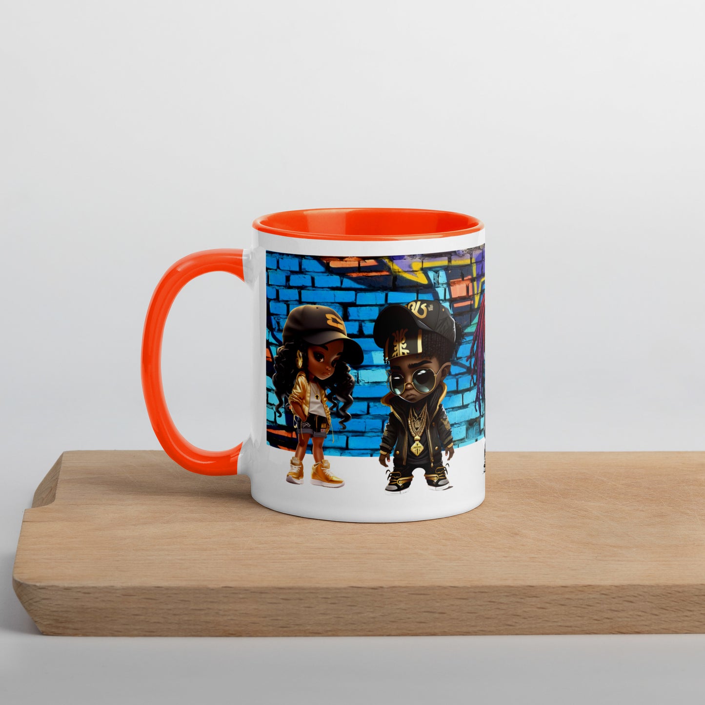 Gangster "4" God - Mug with Color Inside