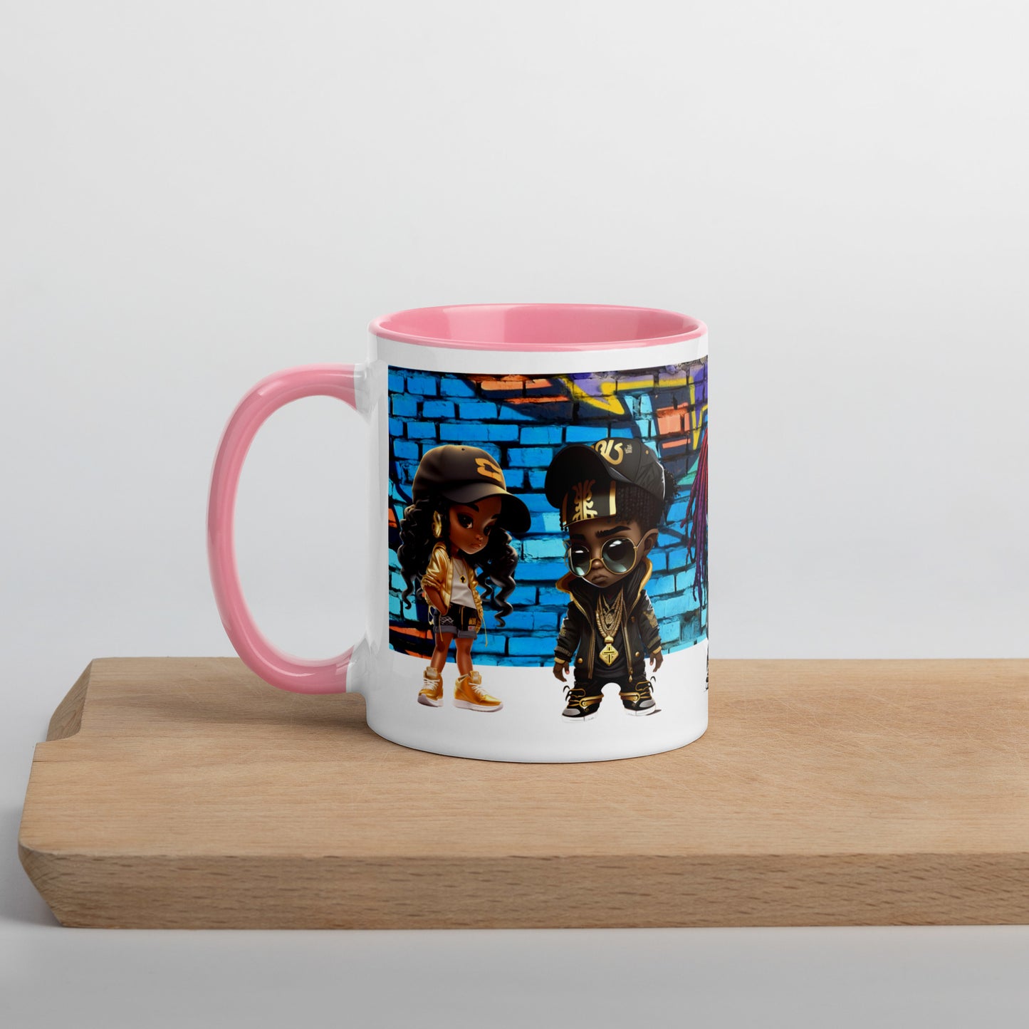 Gangster "4" God - Mug with Color Inside