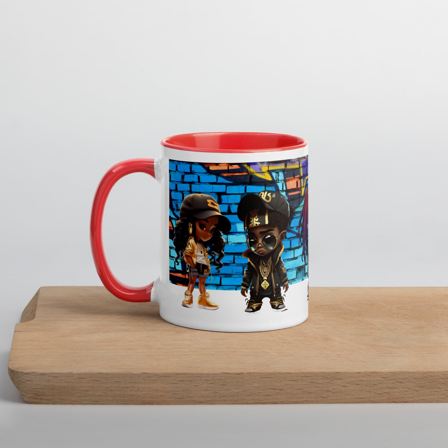 Gangster "4" God - Mug with Color Inside