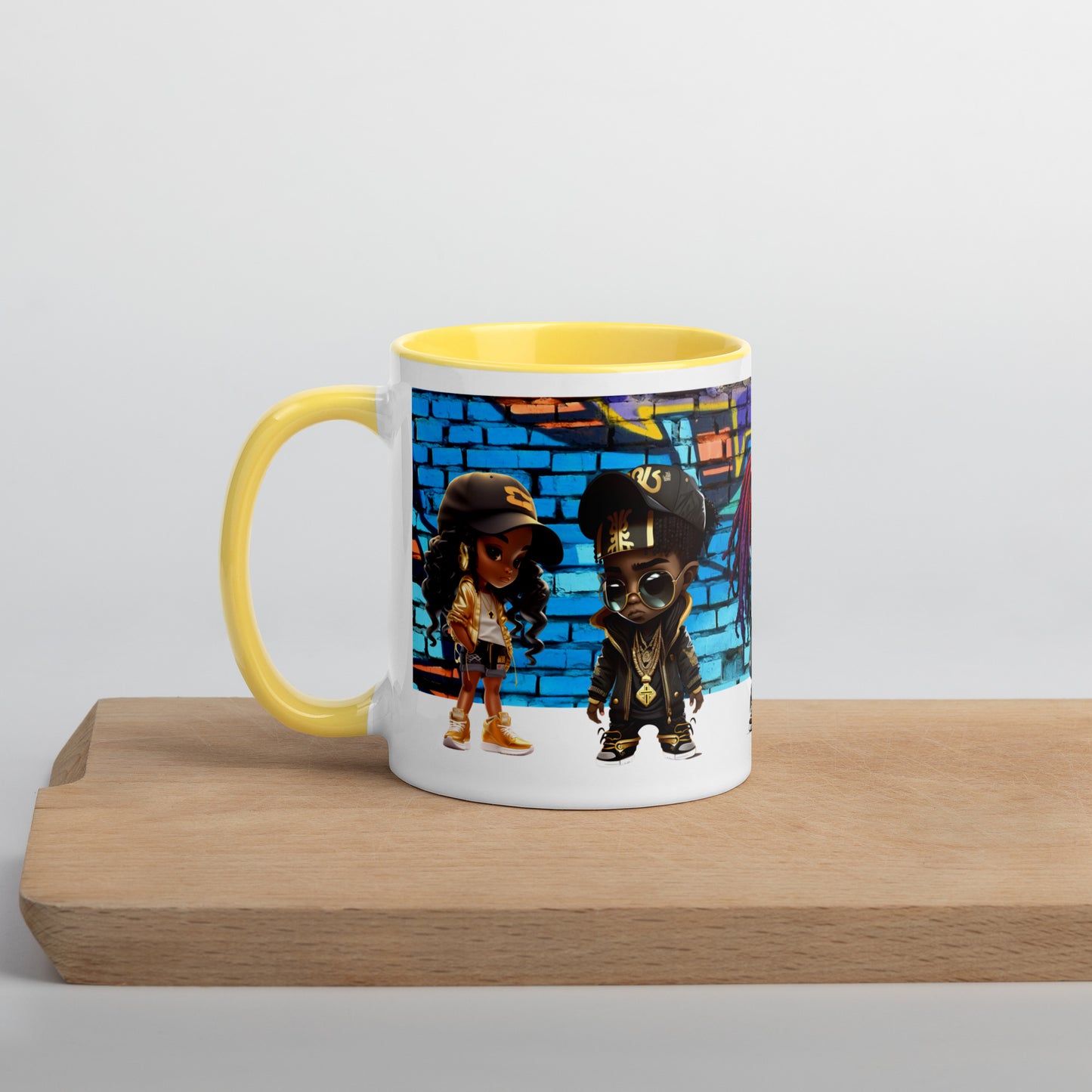 Gangster "4" God - Mug with Color Inside