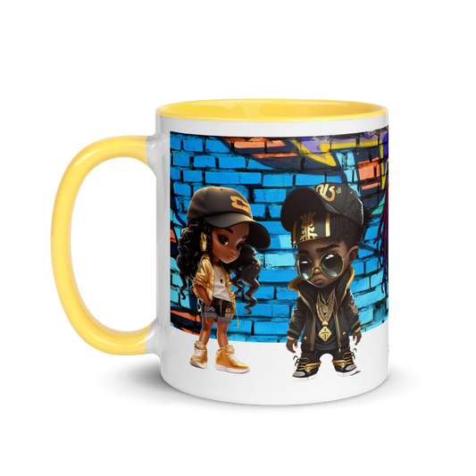 Gangster "4" God - Mug with Color Inside