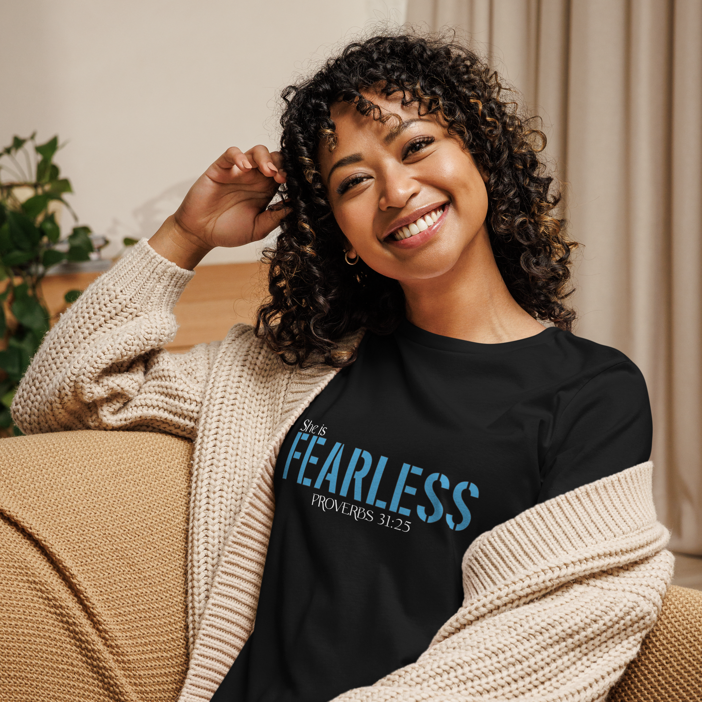 "She is Fearless" - Women's Relaxed T-Shirt